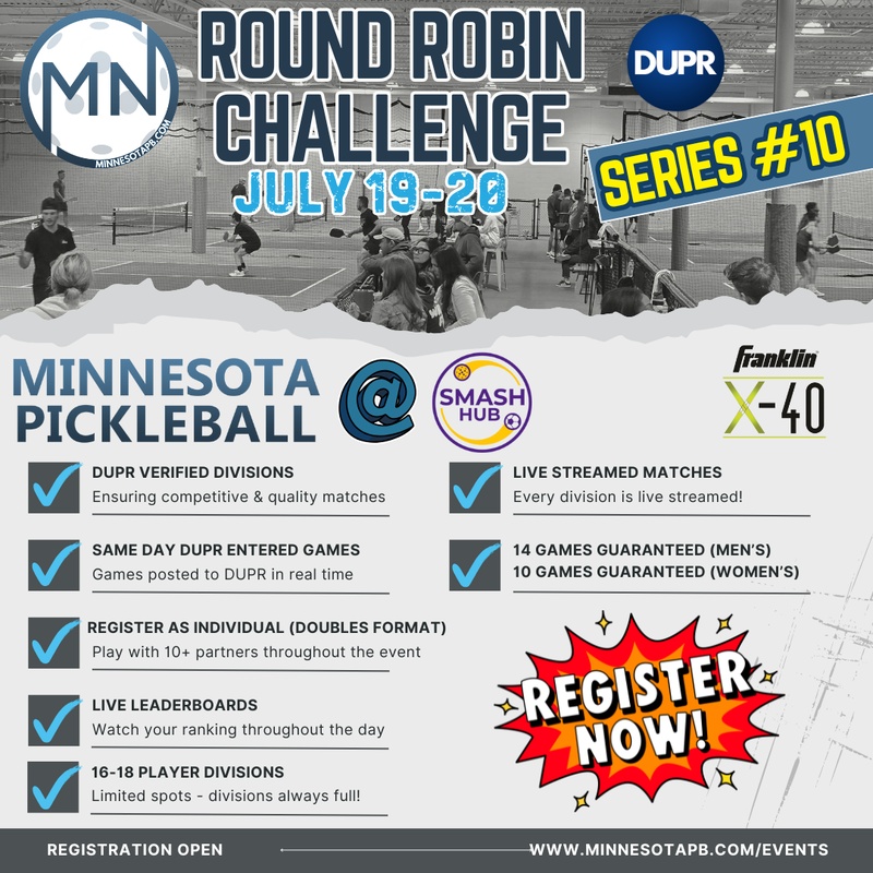 (MENS) Minnesota Pickleball Round Robin Challenge Series #10