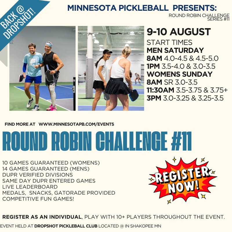 (MENS) Minnesota Pickleball Round Robin Challenge Series #11
