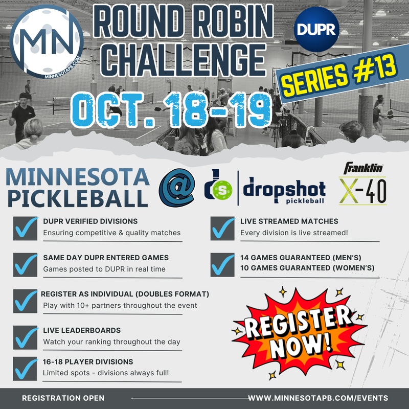 Minnesota Pickleball Round Robin Challenge Series #13