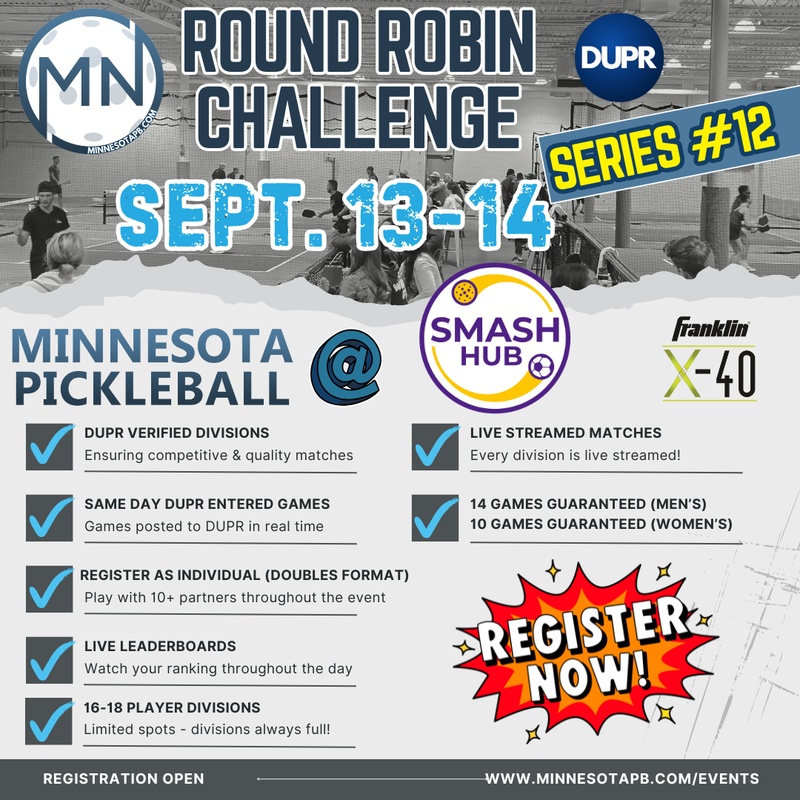 Minnesota Pickleball Round Robin Challenge Series #12