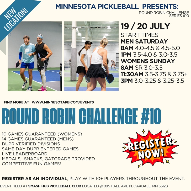 (WOMENS) Minnesota Pickleball Round Robin Challenge Series #10