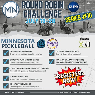 (MENS) Minnesota Pickleball Round Robin Challenge Series #10