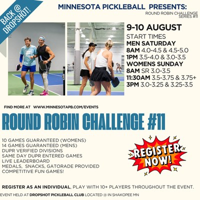 (MENS) Minnesota Pickleball Round Robin Challenge Series #11